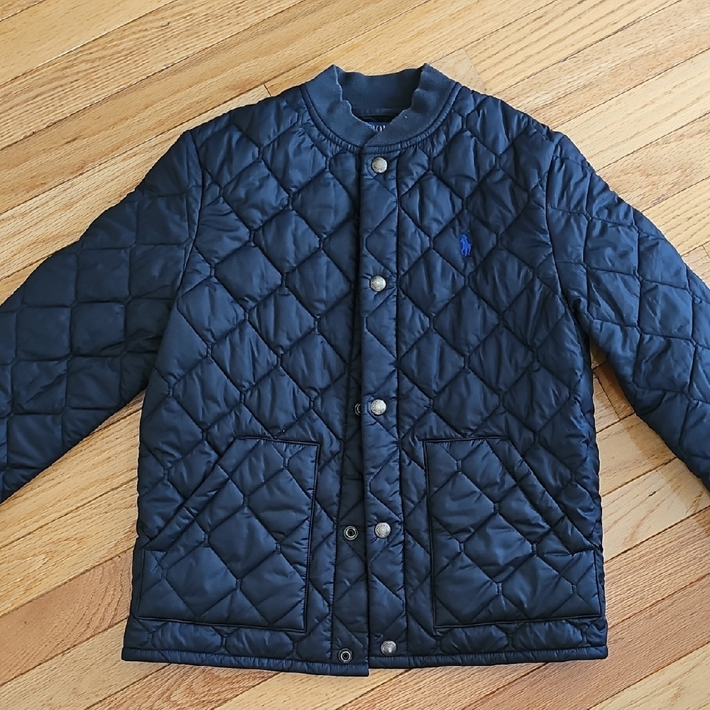 Navy Quilted Jacket